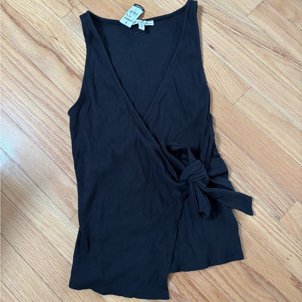 Black Wrap Top